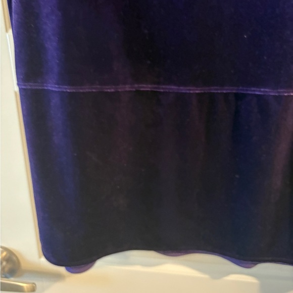 Lauren Ralph Lauren Purple Velvet Military
Tunic Top Shirt Buttons Size Large - Picture 8 of 13